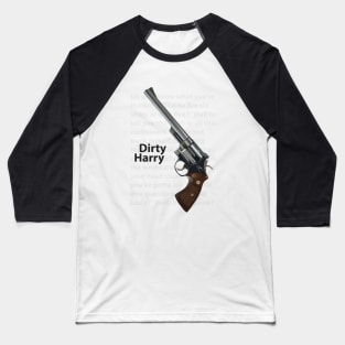 Dirty Harry - Alternative Movie Poster Baseball T-Shirt